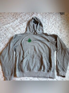 Michigan Gray Hooded Sweatshirt